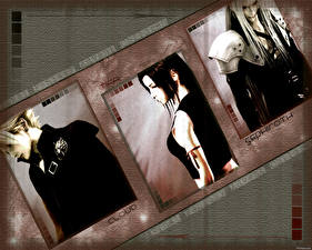 Картинки Final Fantasy Final Fantasy VII Cloud Tifa Sephiroth