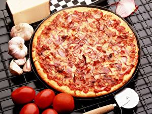 Картинка Пицца Бекон Еда