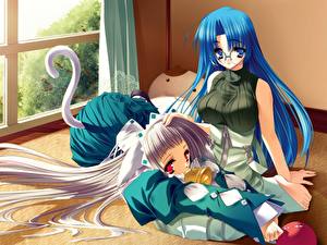 Обои для рабочего стола Neko Girls Аниме