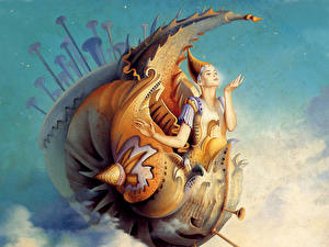 Фотографии Michael Parkes Фантастика