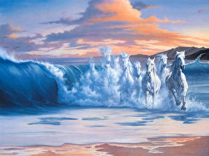 Обои Jim Warren Волшебные животные Фэнтези