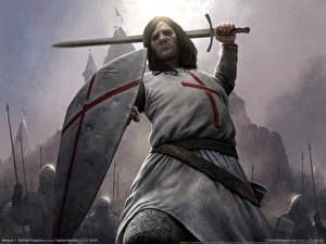Фото Medieval Воин Щит Крест компьютерная игра