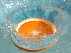 Картинка Фрукты Цитрусовые Апельсин Еда