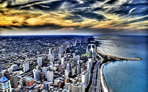 Фотографии Здания США Чикаго город