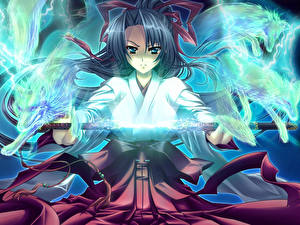 Обои Меча Кимоно Аниме