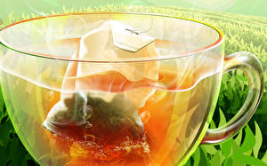 Картинка Напитки Чай Чашке Еда