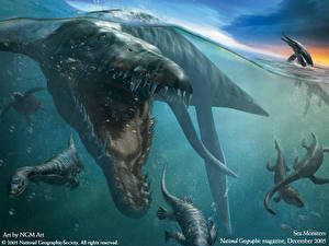 Фотографии Древние животные Подводные Древние животные