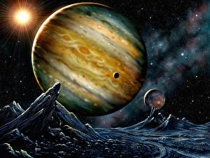 Картинка Планета Юпитер Космос