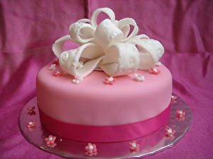 Фотография Торты Цветной фон Еда