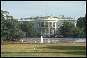 Обои Известные строения США Вашингтон город Белый дом